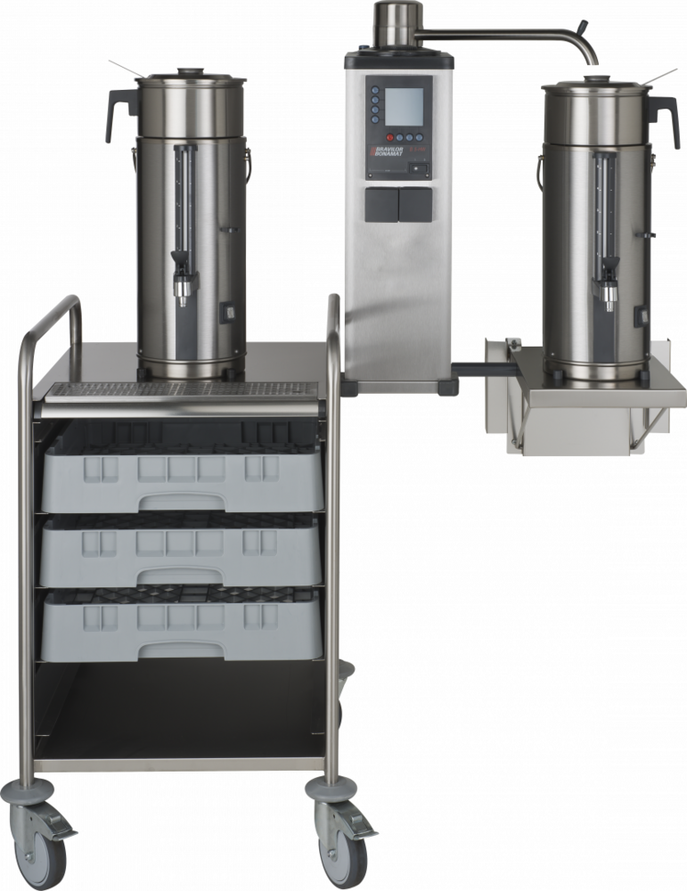 PŘEKAPÁVAČ KÁVY NÁSTĚNNÝ B5 W 400V - 2x5L - KOŠOVÉ FILTRY