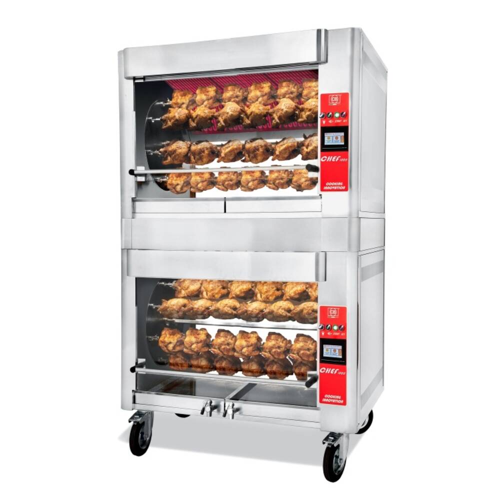 GRIL NA KUŘATA PLANETÁRNÍ INFRAČERVENÝ 2-CHEF 1008 - ELEKTRICKÝ