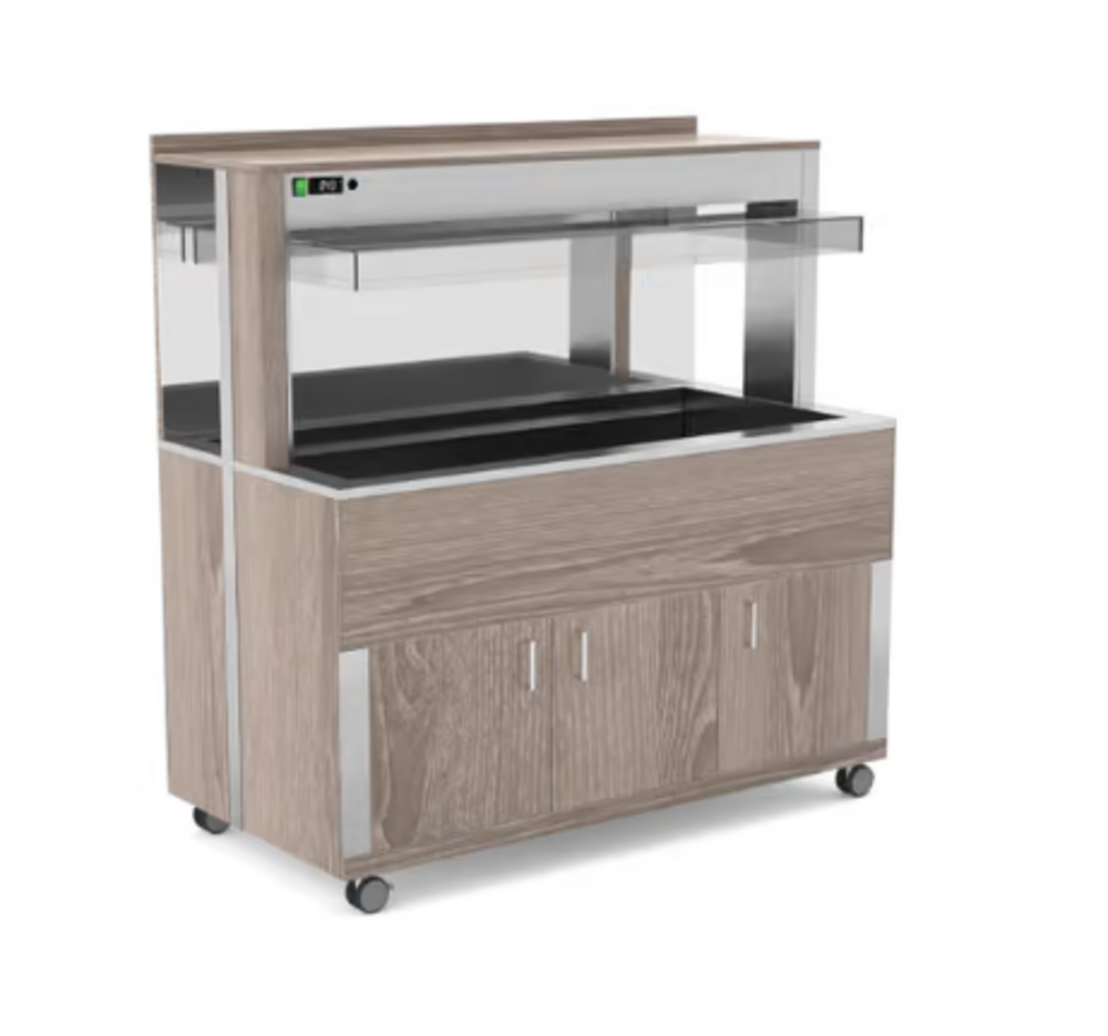 SALÁTOVÝ BAR PŘÍSTĚNNÝ VYHŘÍVANÝ ATHENA 3 BM/W - 3x GN 1/1