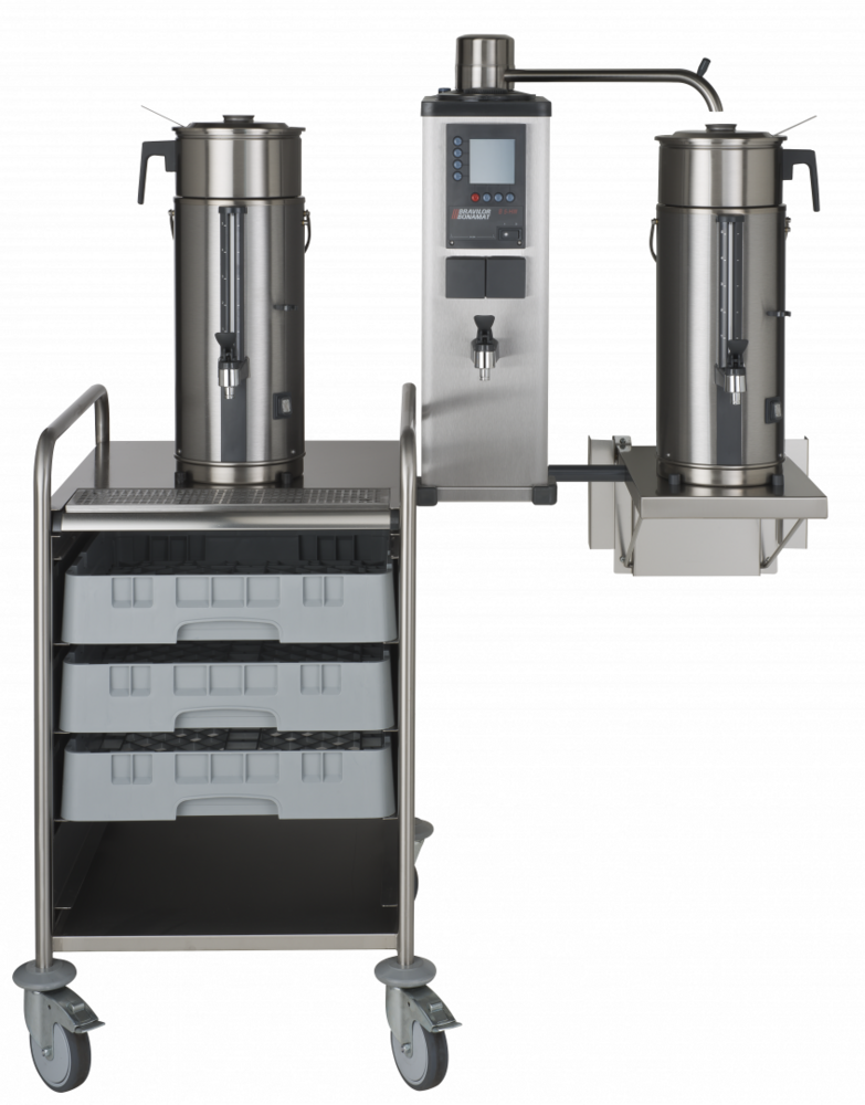 PŘEKAPÁVAČ KÁVY NÁSTĚNNÝ B5 HW W 400V S KOHOUTEM - 2x5L - PLOCHÉ FILTRY